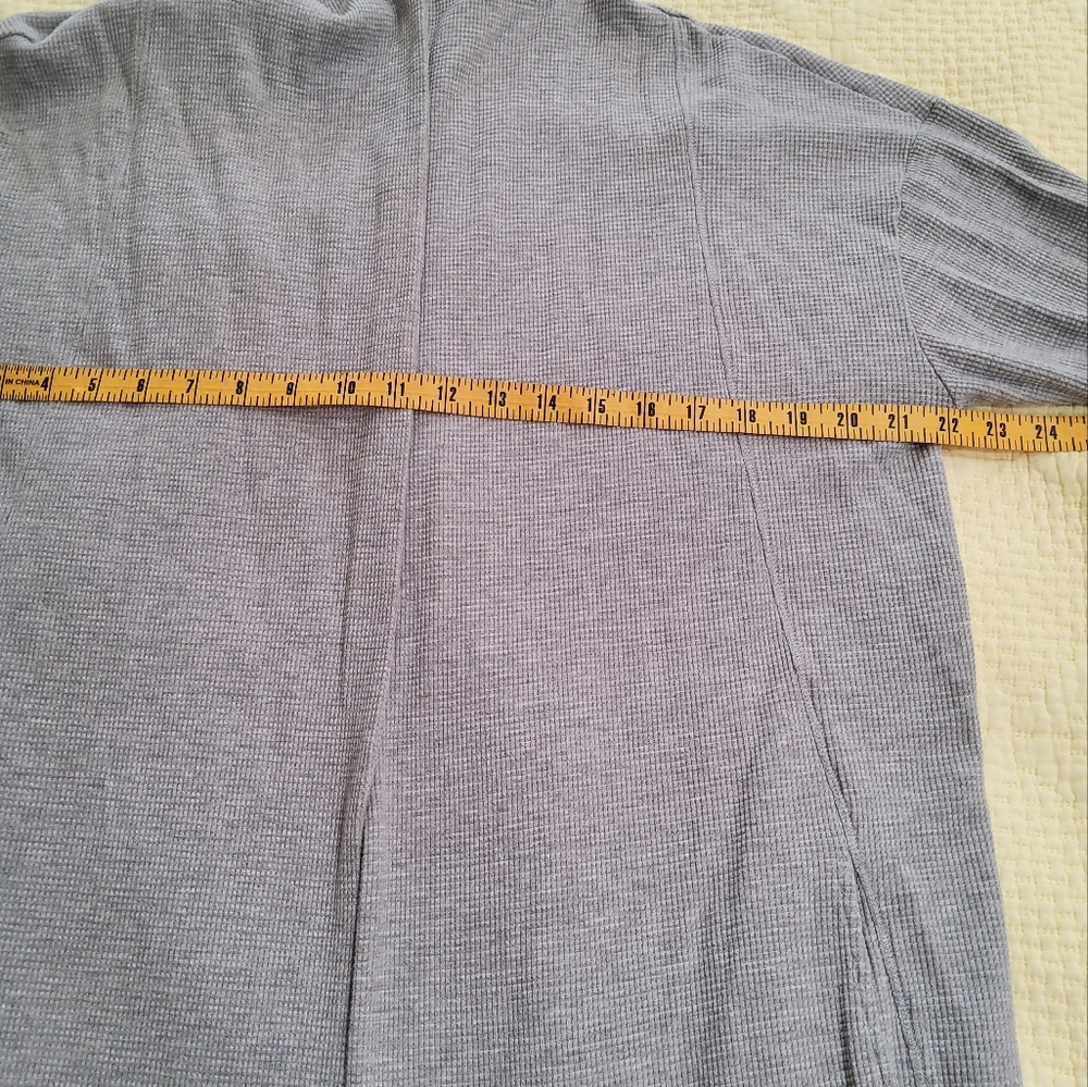 VELVET by Graham & Spenser Open Front Hooded Longline Cardigan Size L - Picture 10 of 11